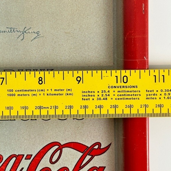 Vintage 1971 Coca-Cola Tray 1909 Hamilton King Portrait - Picture 9 of 9